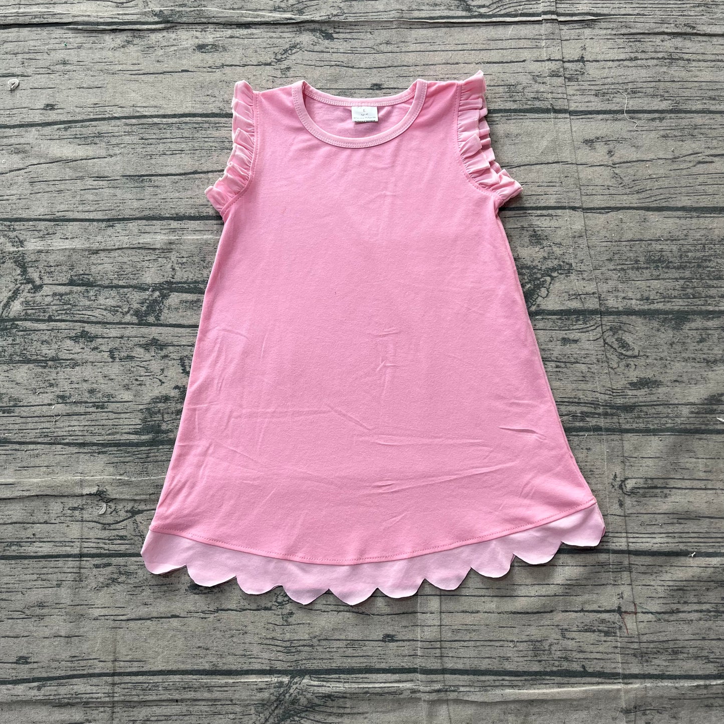 Preorder Samples GSD4043 Pink Sleeveless Girls Dress