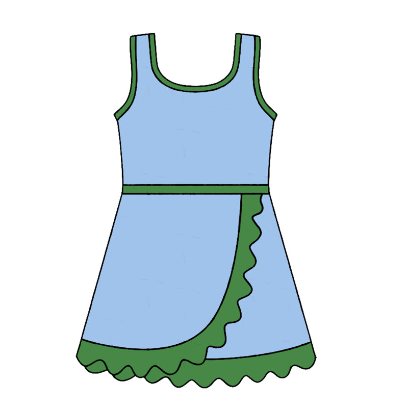 preorder GSD4136 Yoga Blue Skorts Girls Dress