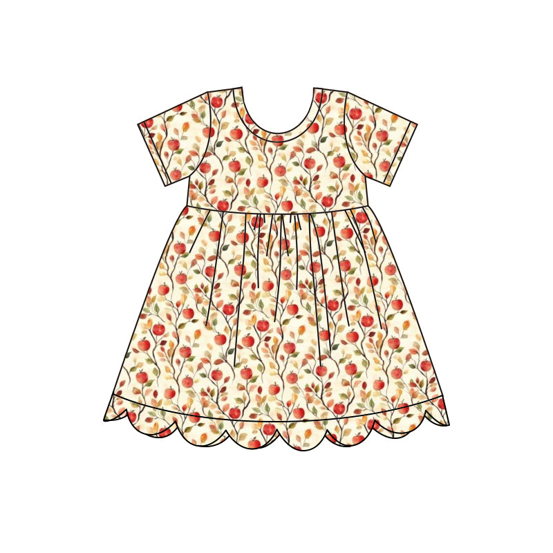 Preorder GSD4156 Apple Short Sleeve Girls Dress