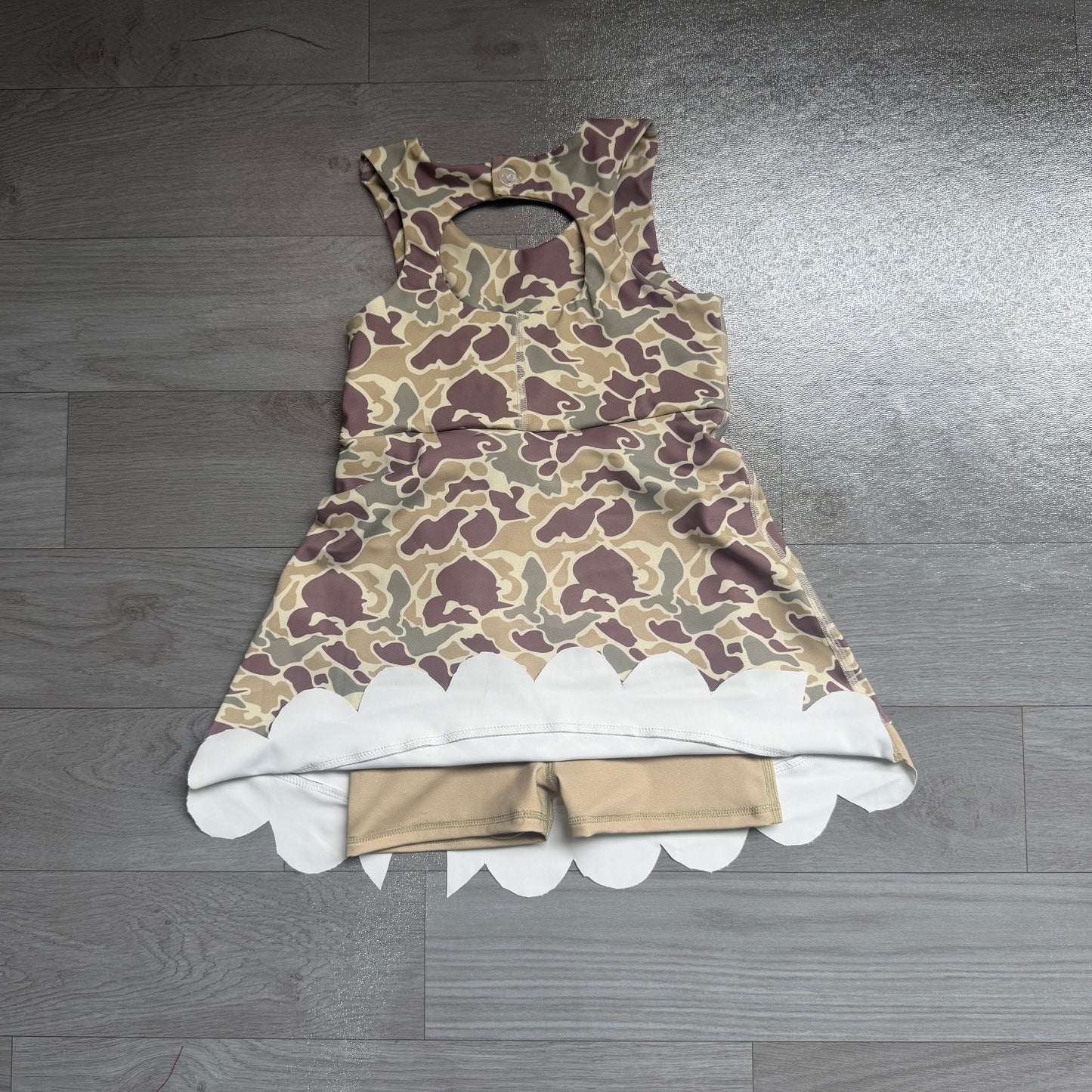 preorder Sampels GSD4228 Yoga Camo Bows Skorts Sleeveless Girls Set