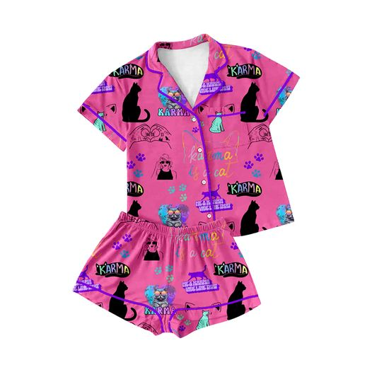 preorder GSSO1140 country singer TS cat hot pink shorts girls pajamas