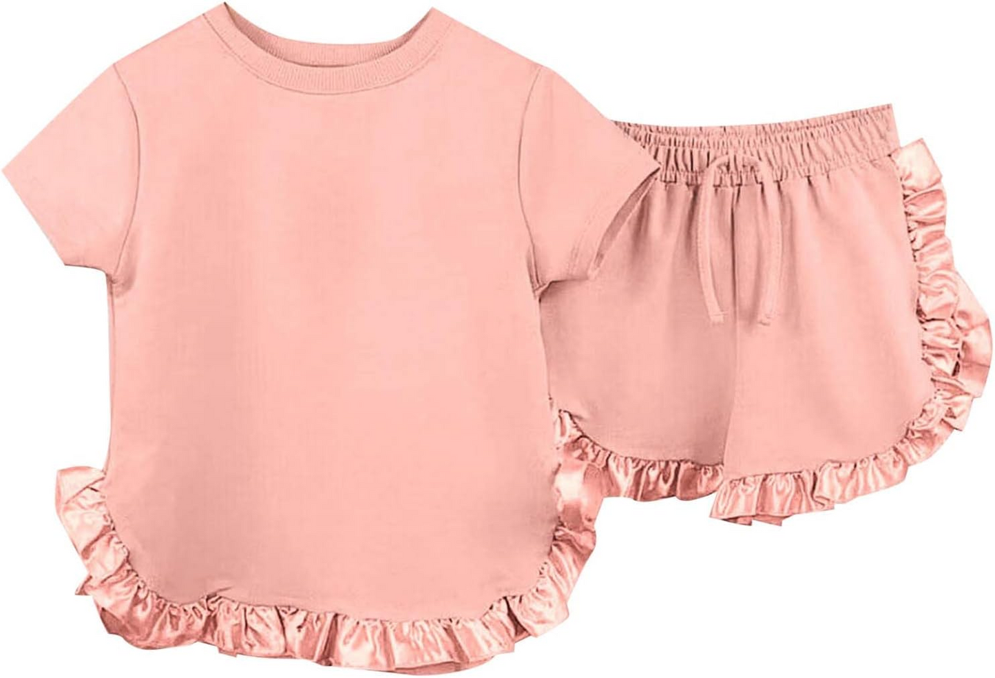 preorder GSSO2186 cotton watermelon red short sleeve shorts girls set