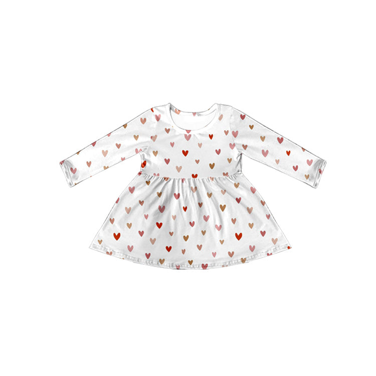 preorder GT0383 Red heart long sleeve girls top