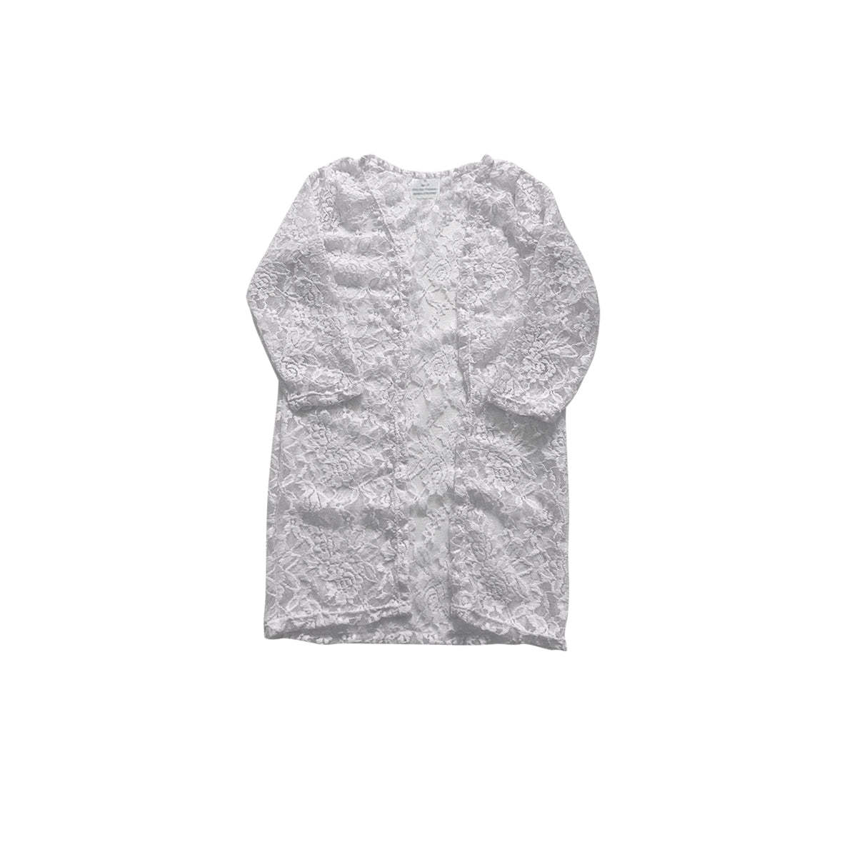 preorder GT0385 White lace flowers long sleeve girls cardigan