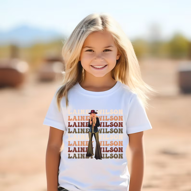 preorder GT0576 Western singer short sleeve girls top