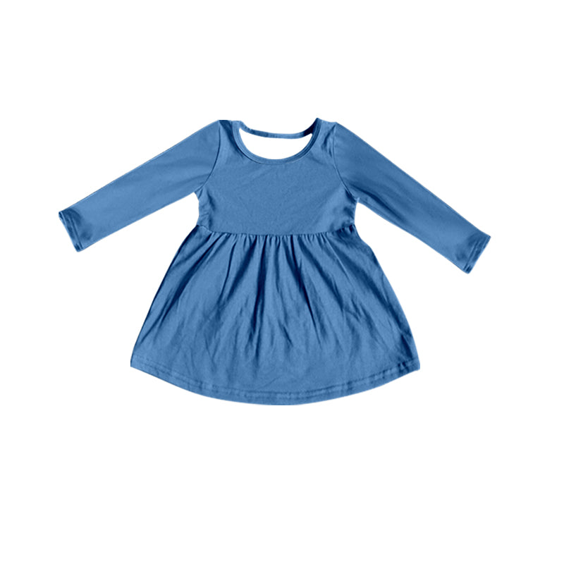preorder GT0755 cute blue long sleeve girls top