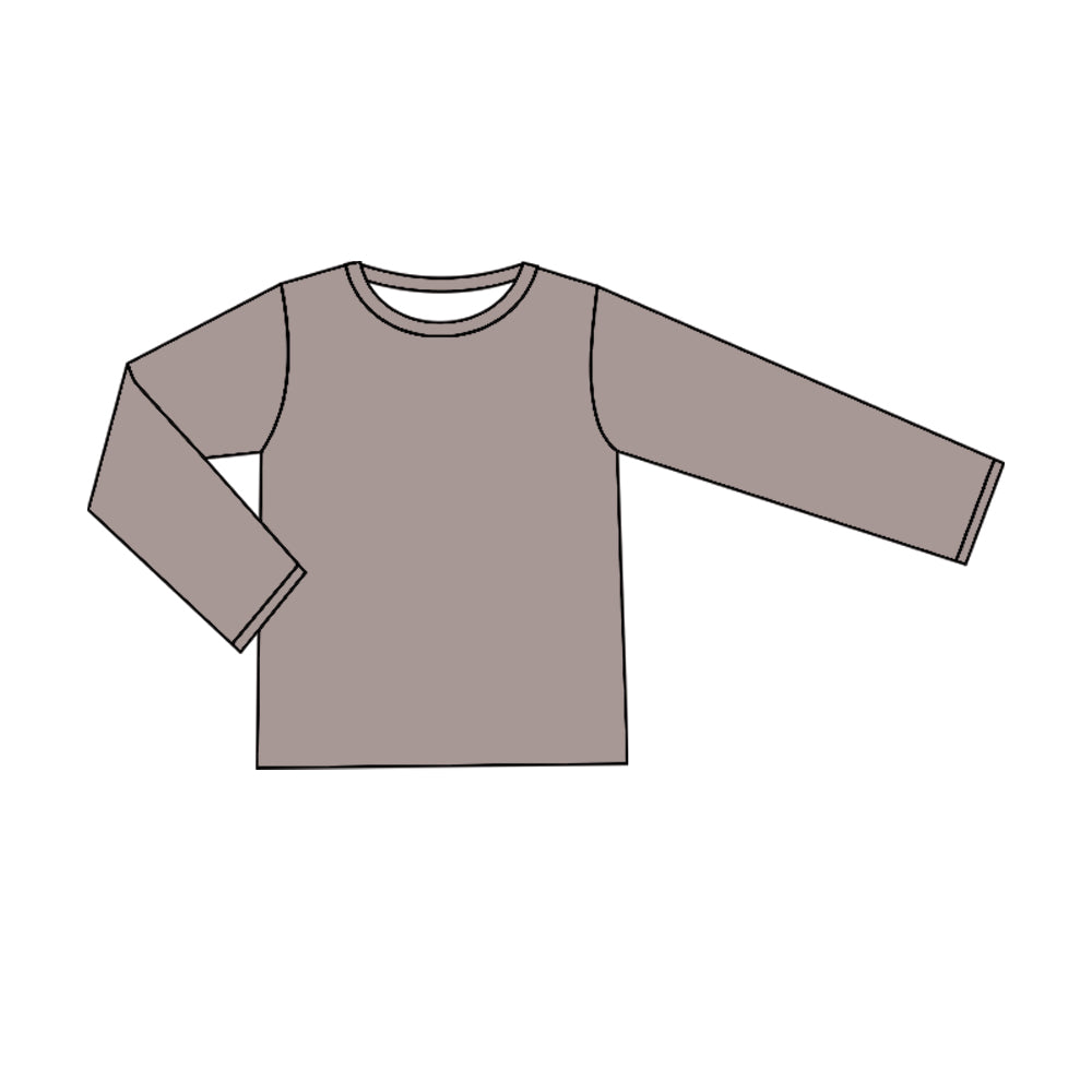 preorder GT0784 grey long sleeve girls pullover girls top