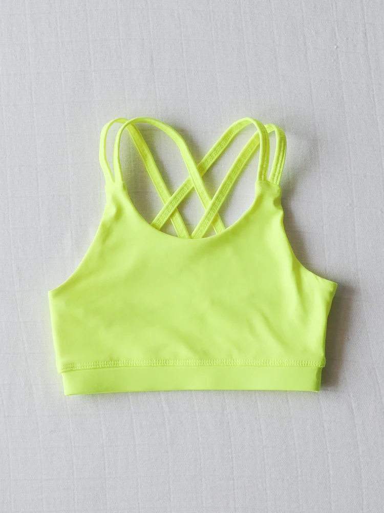 preorder GT1005 yoga yellow girls top