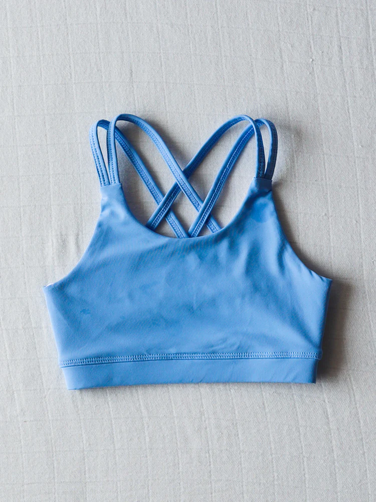 preorder GT1009 yoga dark blue girls top