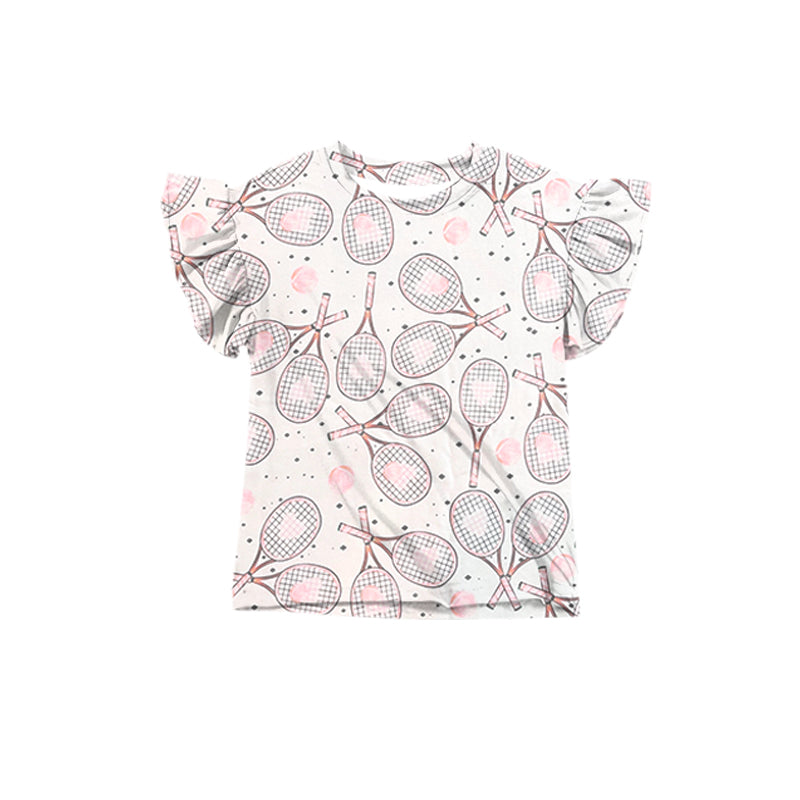 preorder GT1025 tennis pink short sleeve girls top