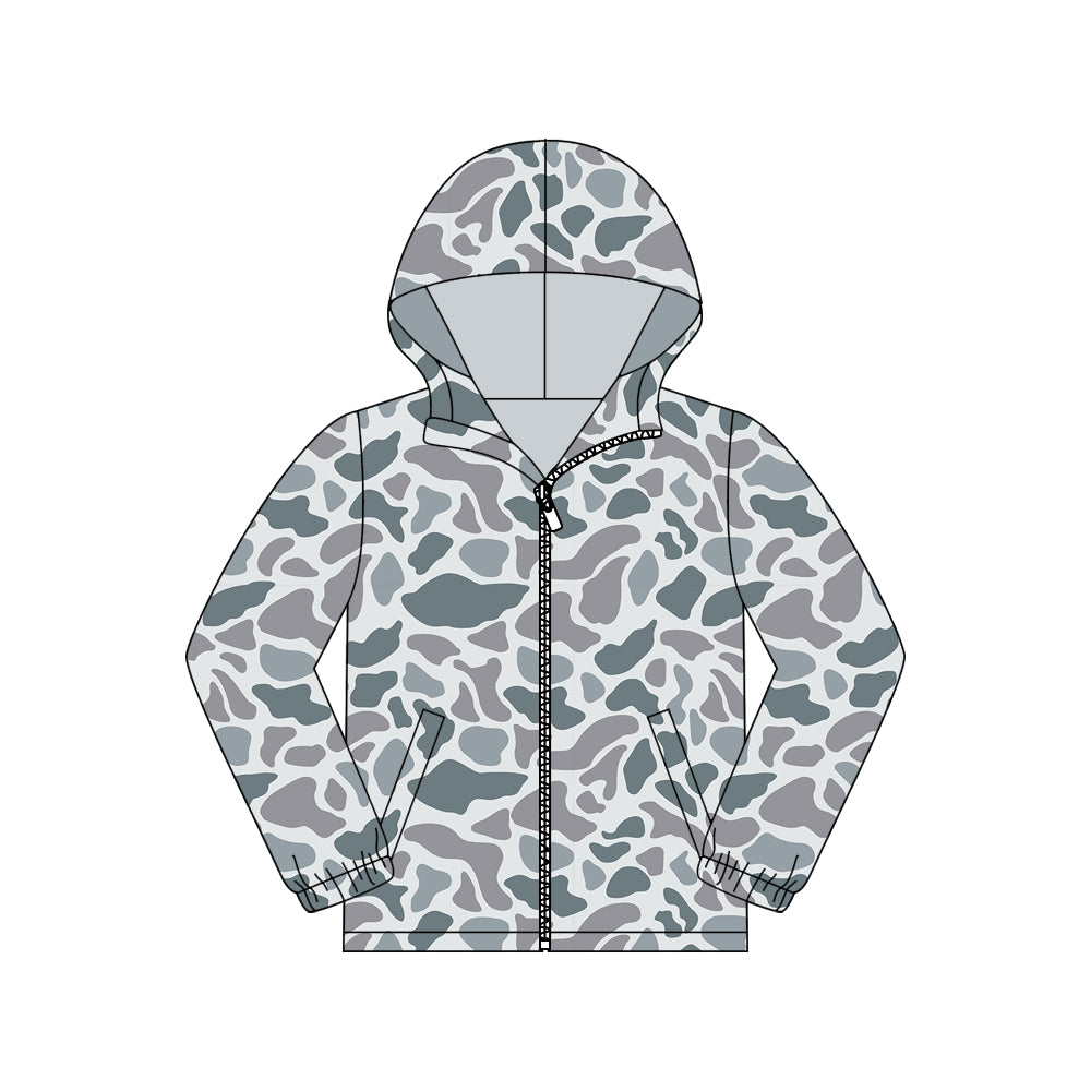preorder GT1426 Hunting Camo Zipper Hoodie Long Sleeve Adult Women Coat