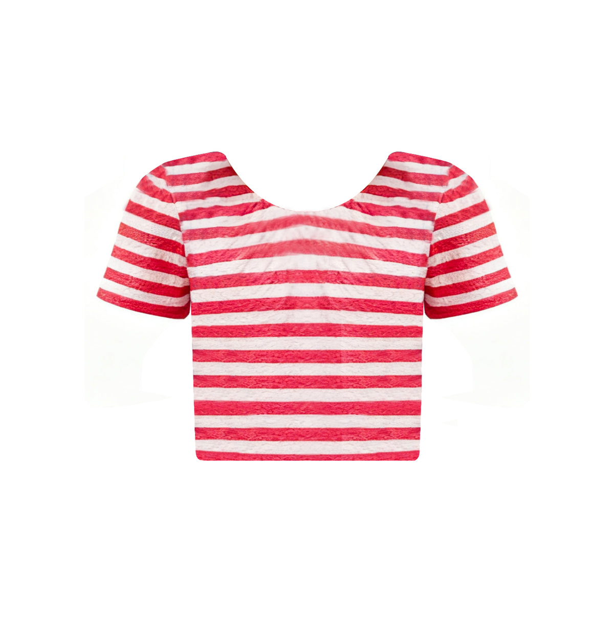preorder GT1432 July 4th Red Striped Short Sleeve Girls Top