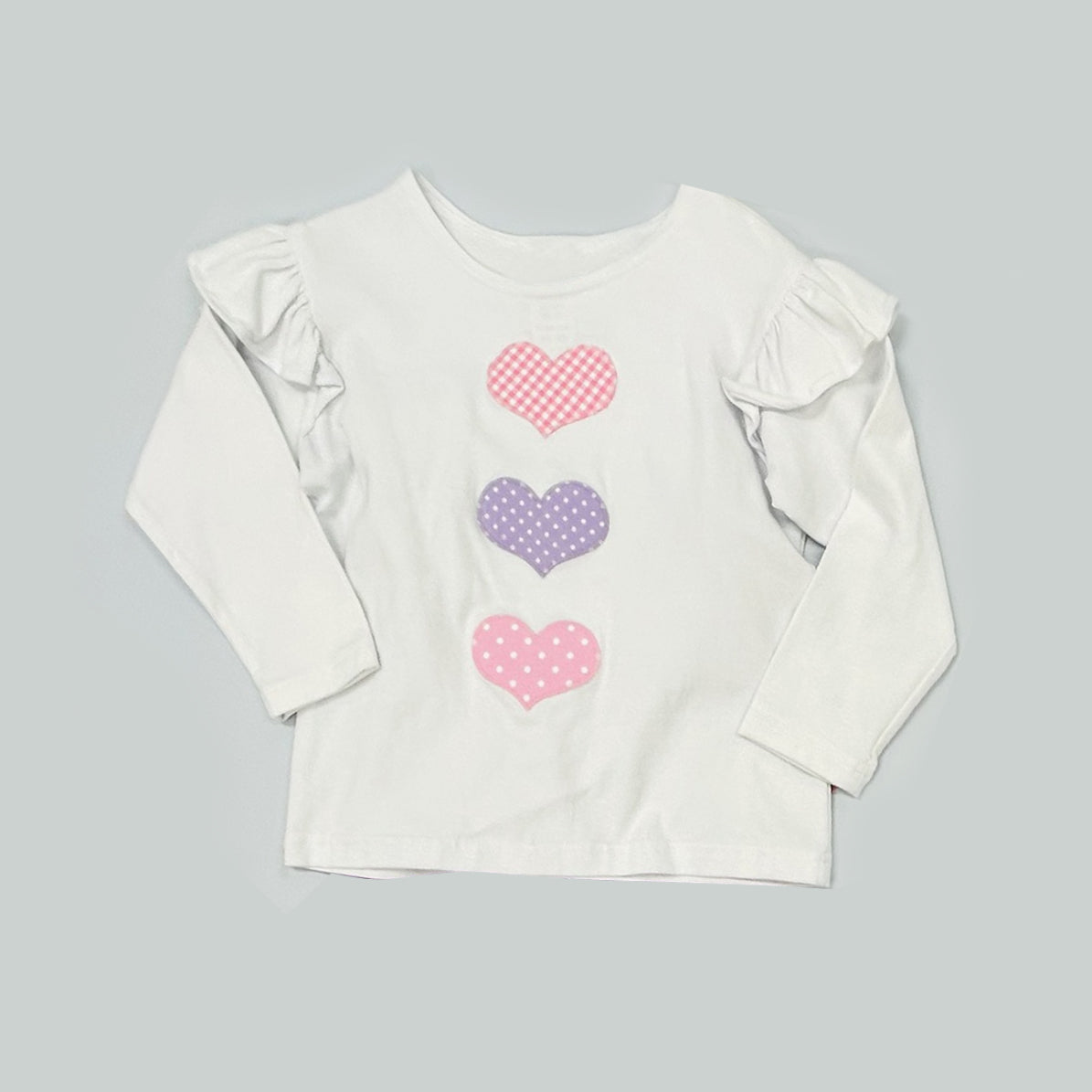 preorder GT1467 Valentine's Day Heart Long Sleeve Girls Top