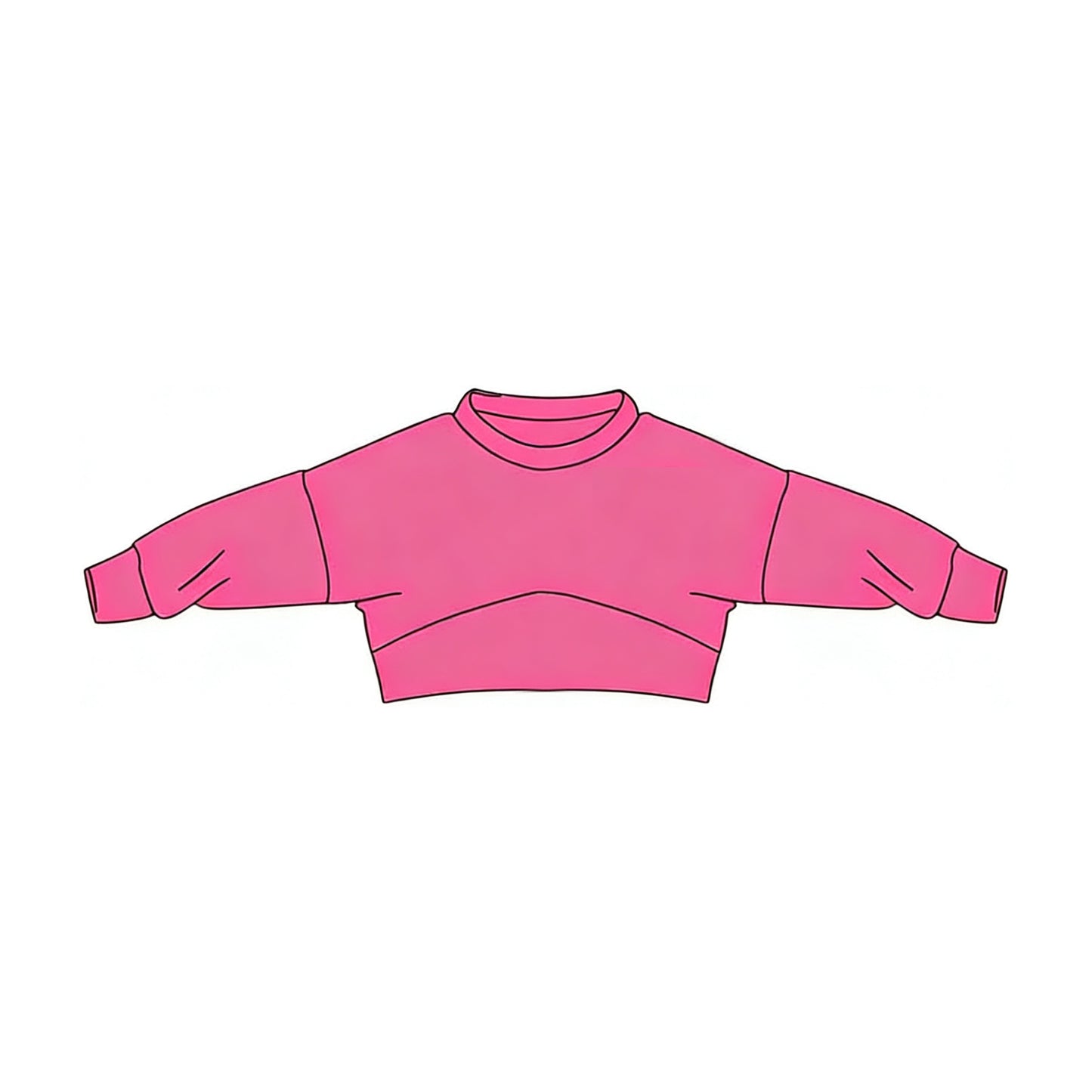 preorder GT1557 Pink Long Sleeve Girls Top
