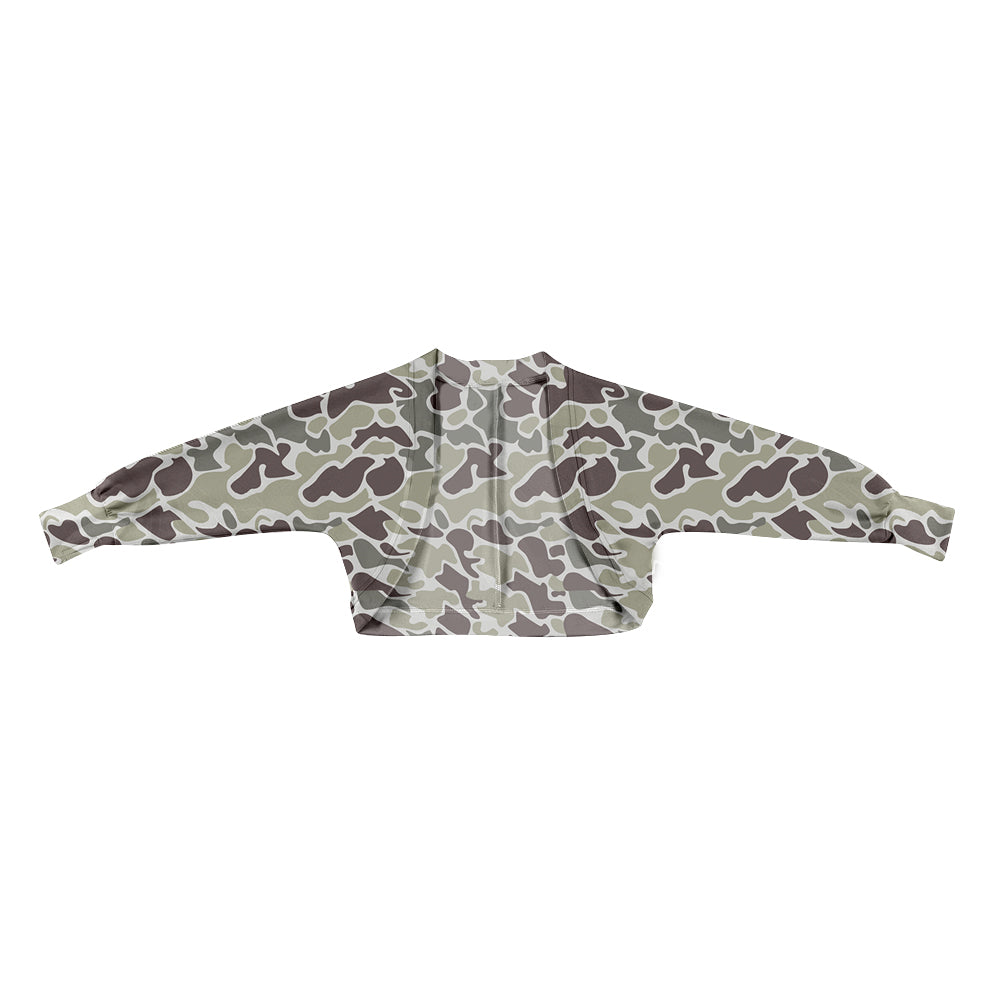 preorder GT1569 Yoga Hunting Camo Long Sleeve Girls Top