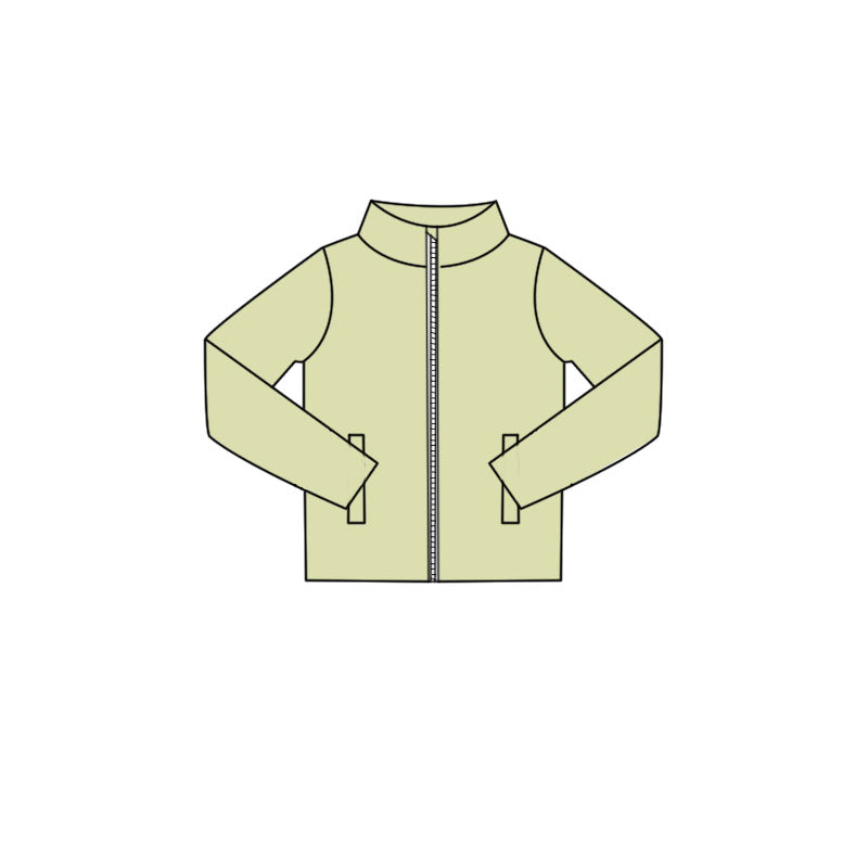 preorder GT1616 Yoga Green Long Sleeve Girls Coat