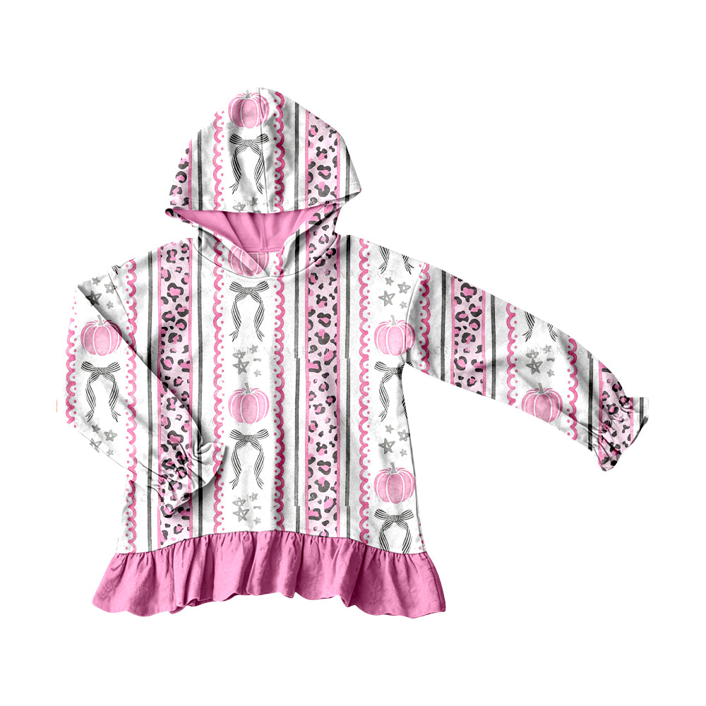 preorder GT1645 Pumpkin Pink Hoodie Long Sleeve Girls Top