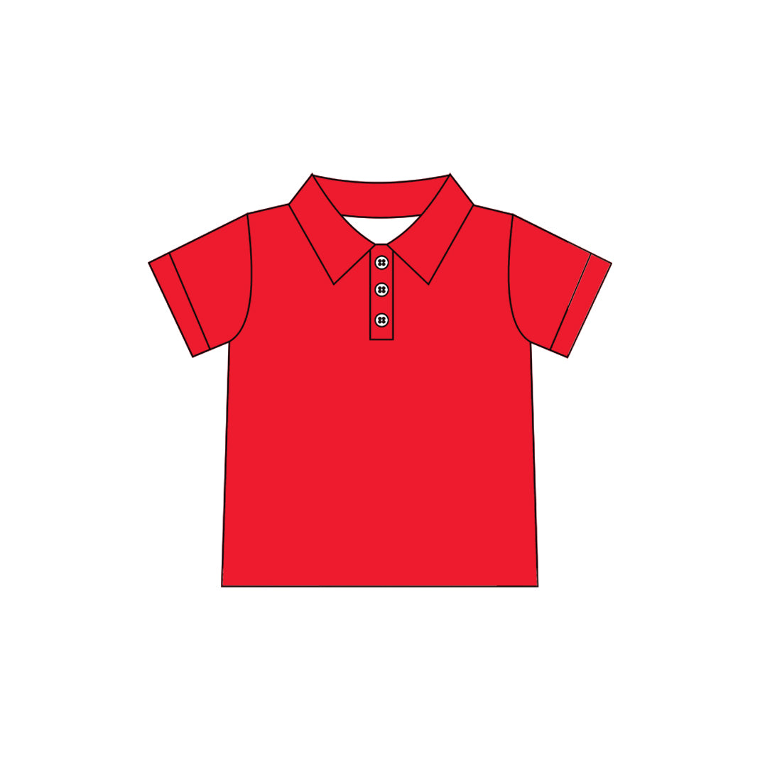 preorder GT1728 Yoga Red Short Sleeve Girls Top