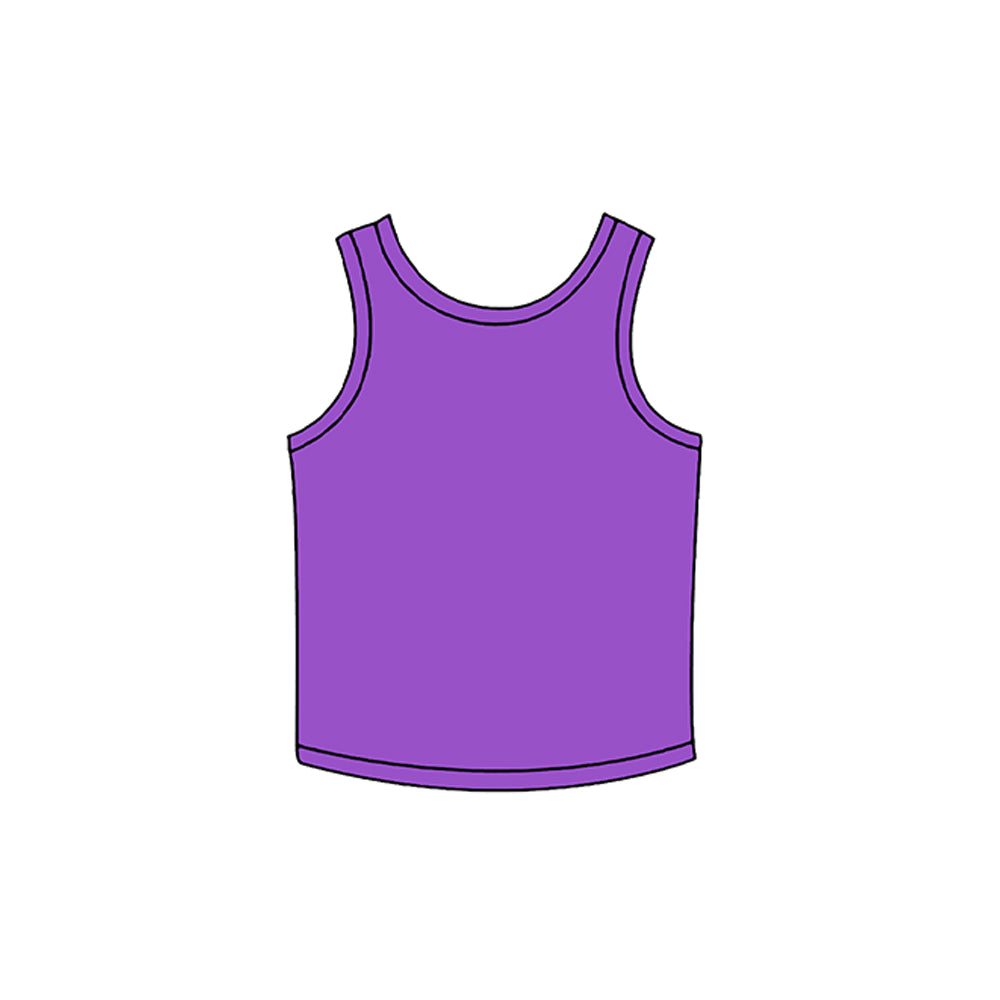 preorder GT1745 Yoga Purple Sleeveless Girls Top