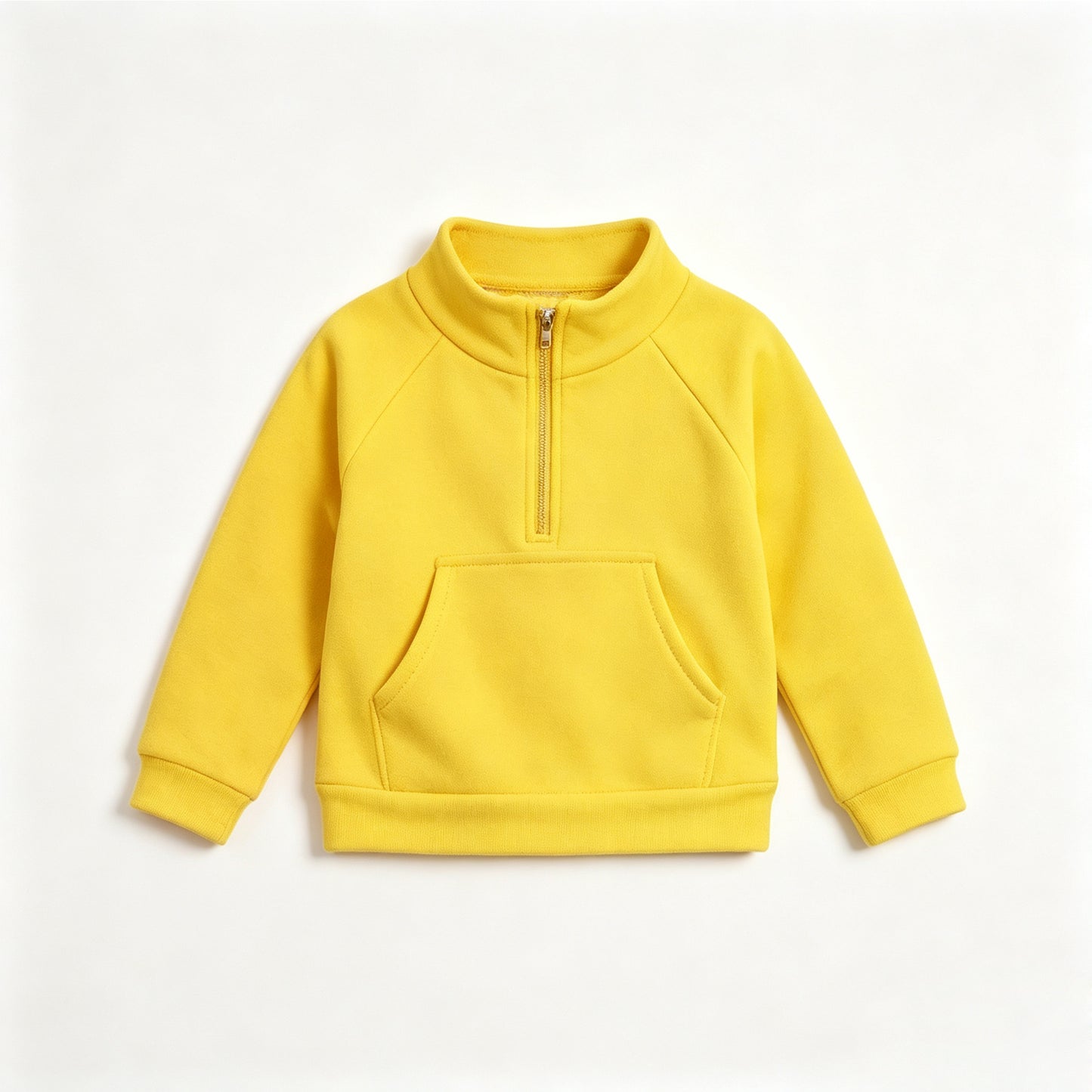 preorder GT1760 Yoga Yellow Pocket Zipper Long Sleeve Girls Top