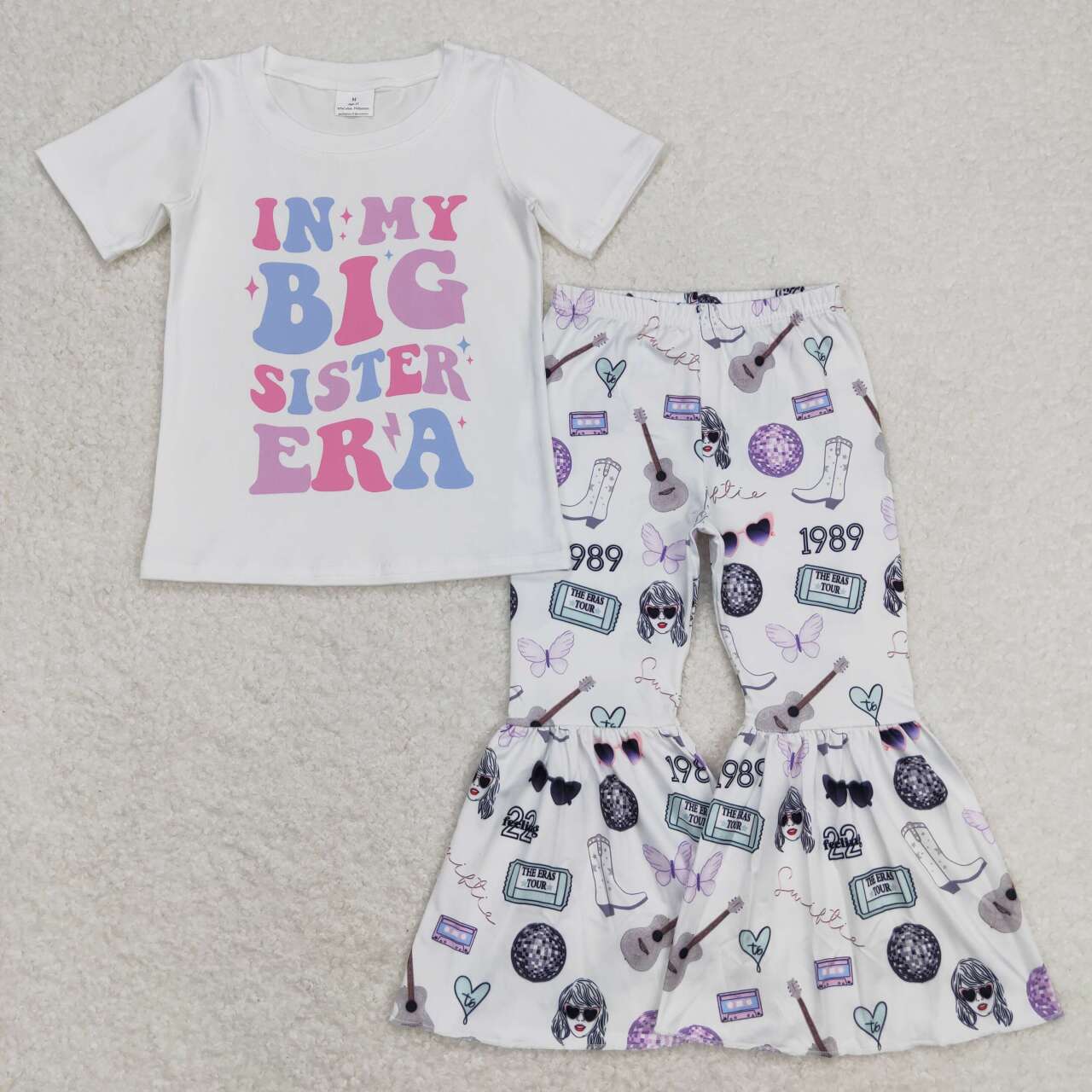 GSPO1546 in my big sister era short sleeve country singer 1989 pants girls set