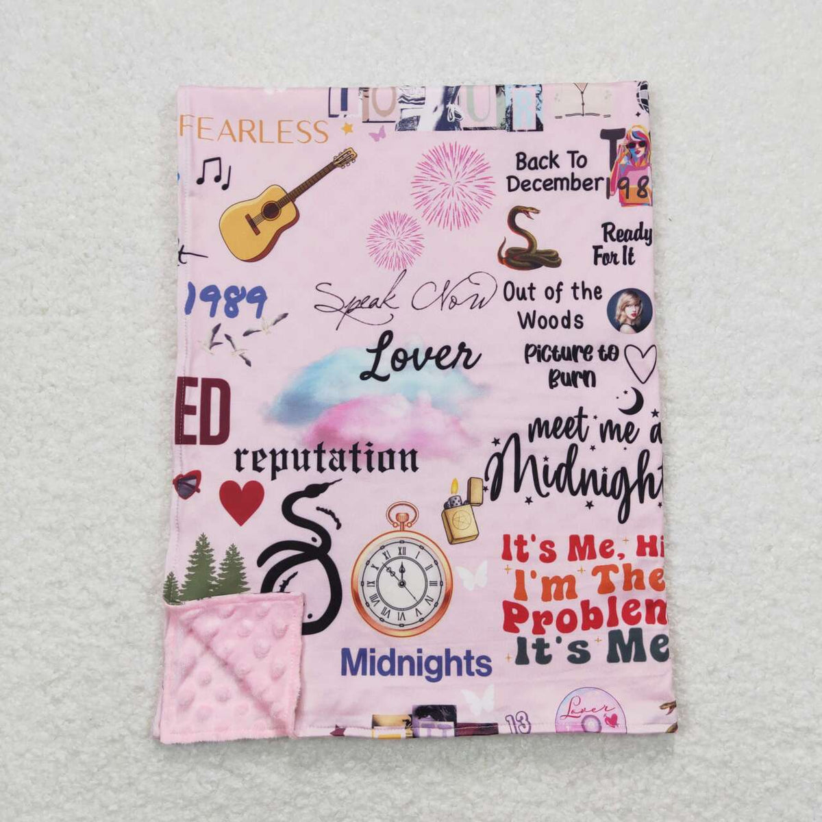 BL0124 Country singer pink Baby Blanket