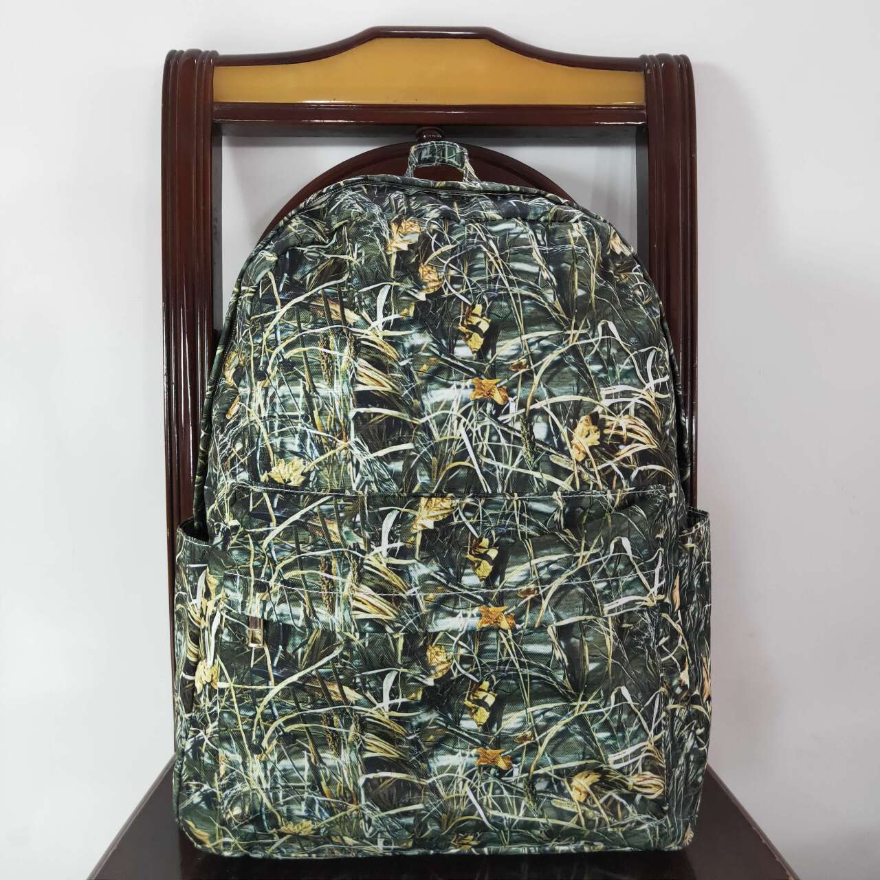 BA0139 Straw leaf camo kids bag