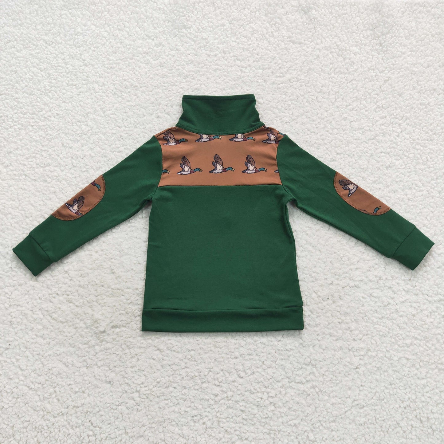 BT0280 Duck green long sleeve boys top