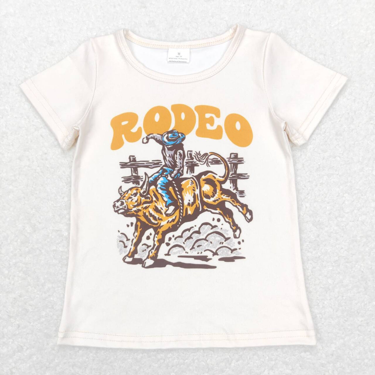BT0515 Western Rodeo Horse Riding Short Sleeve Boys Top