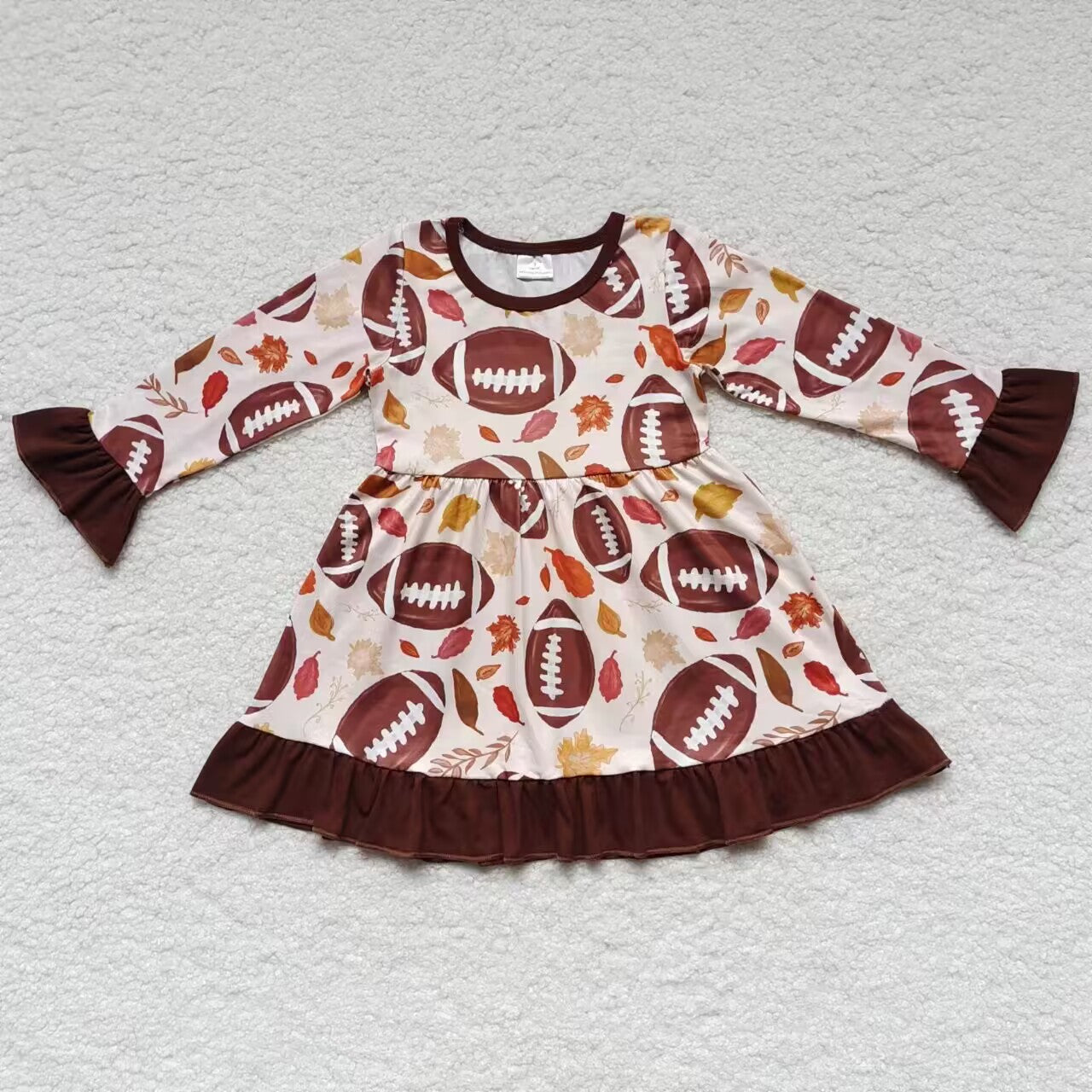 GLD0222 Rugby Brown Long Sleeves Girls Dree