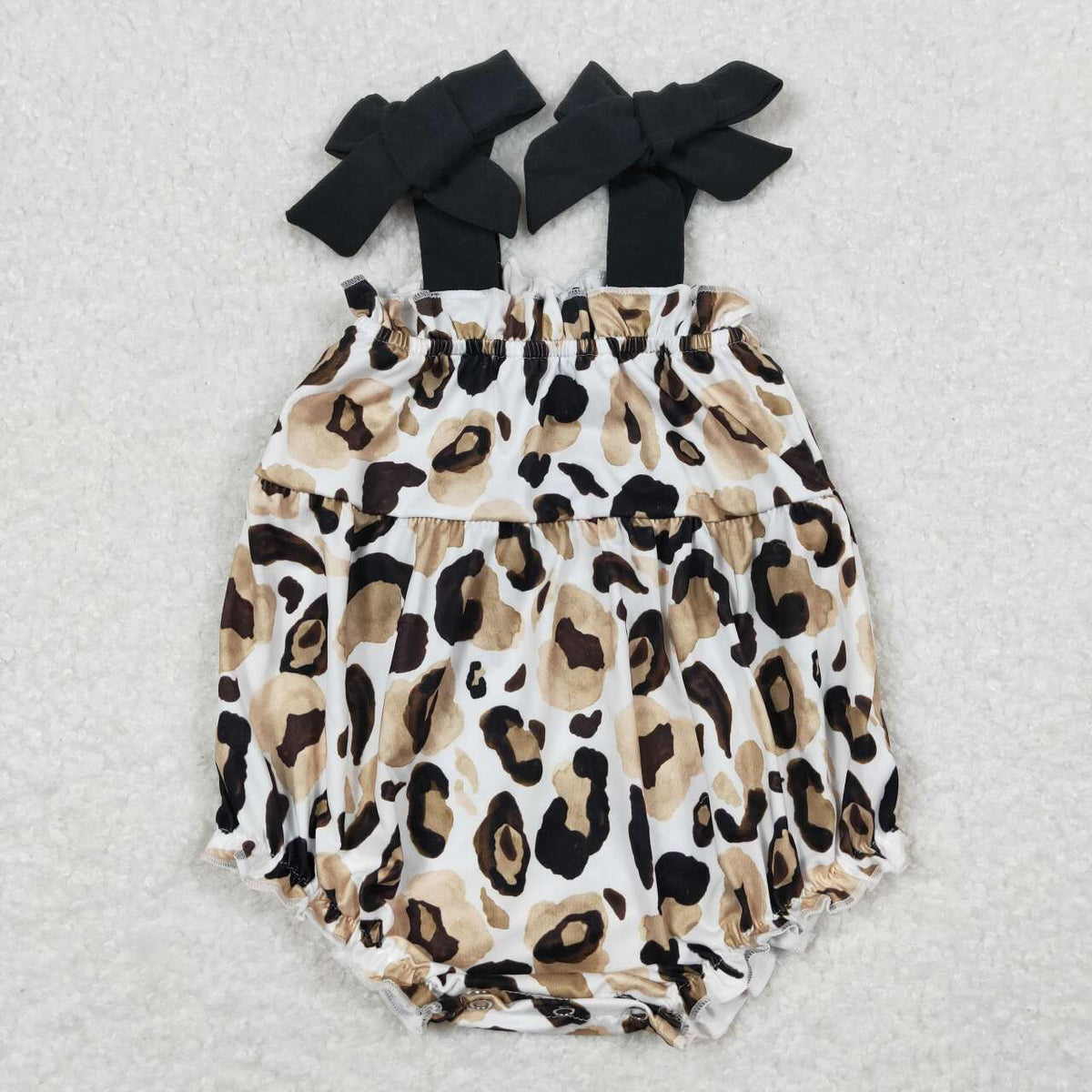 SR1198 Leopard sleeveless girls romper