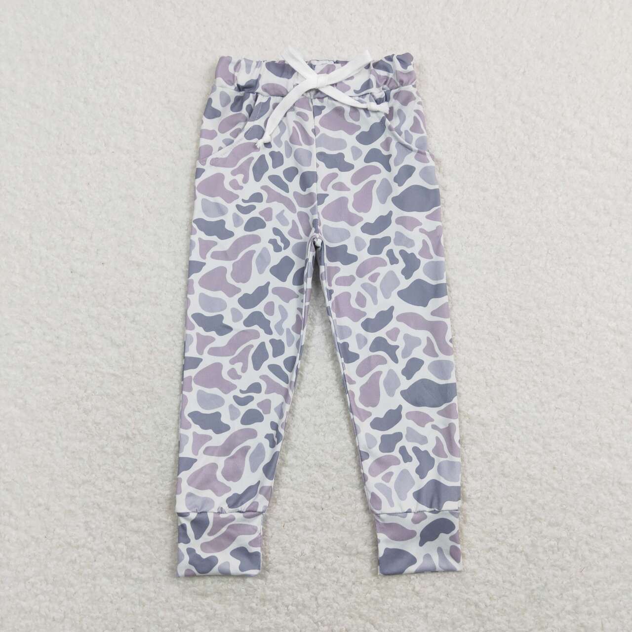 P0420 Brown Camo Boys Milk Silk Pants