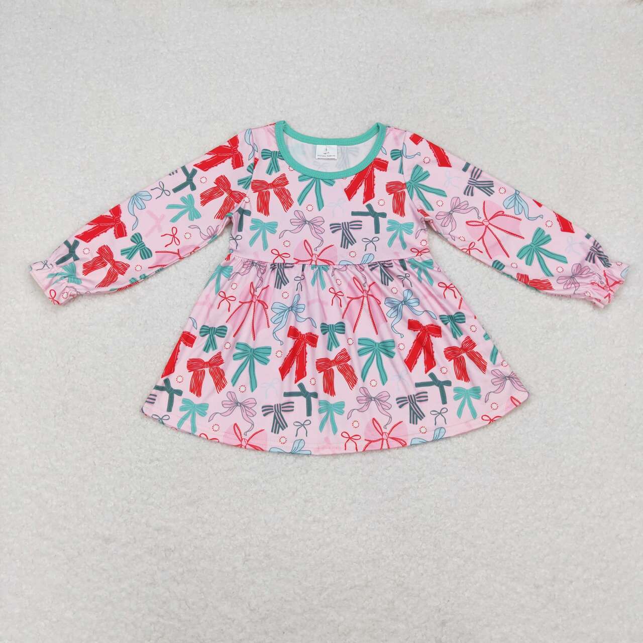 USA SHOP GT0721 colorful bows pink long sleeve girls top