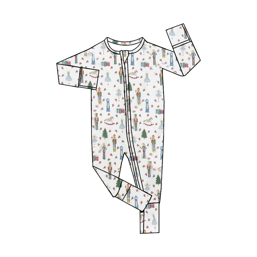 preorder LR1361 Christmas princess soldier long sleeve boys romper