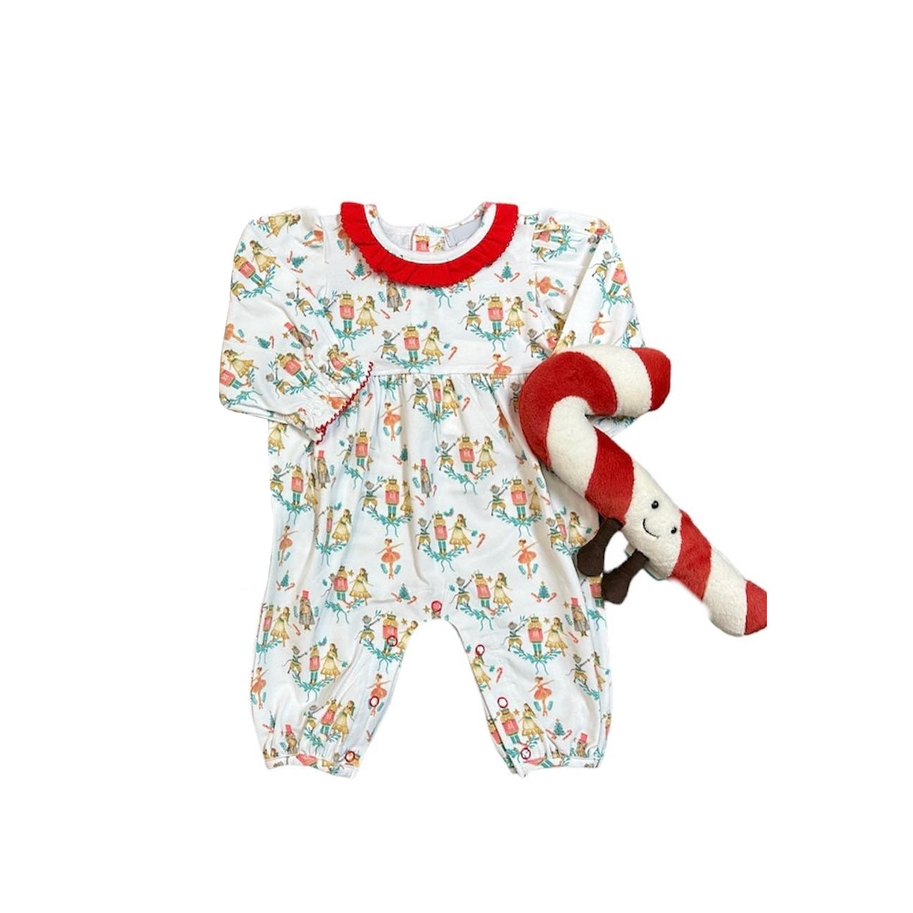 preorder LR1545 Christmas soldier dance girl long sleeve girls romper