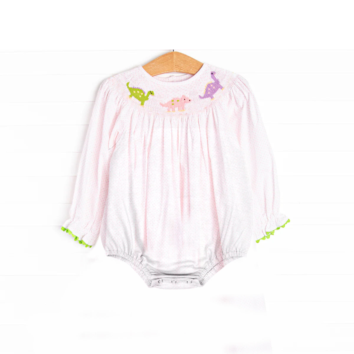 preorder LR2180 colorful dinosuar pink long sleeve girls romper