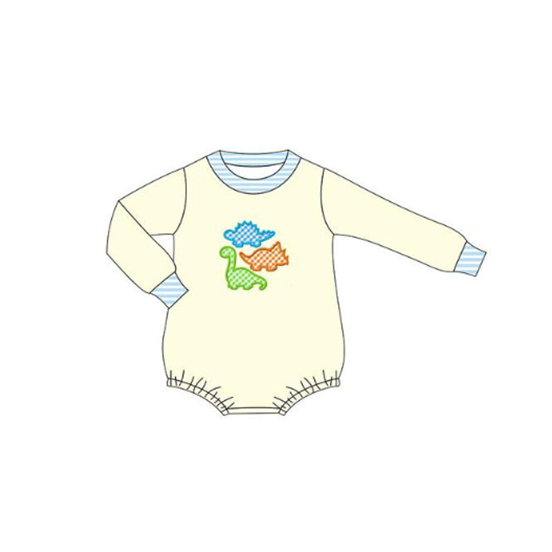 preorder LR2820 cute dinosaur long sleeve boys romper
