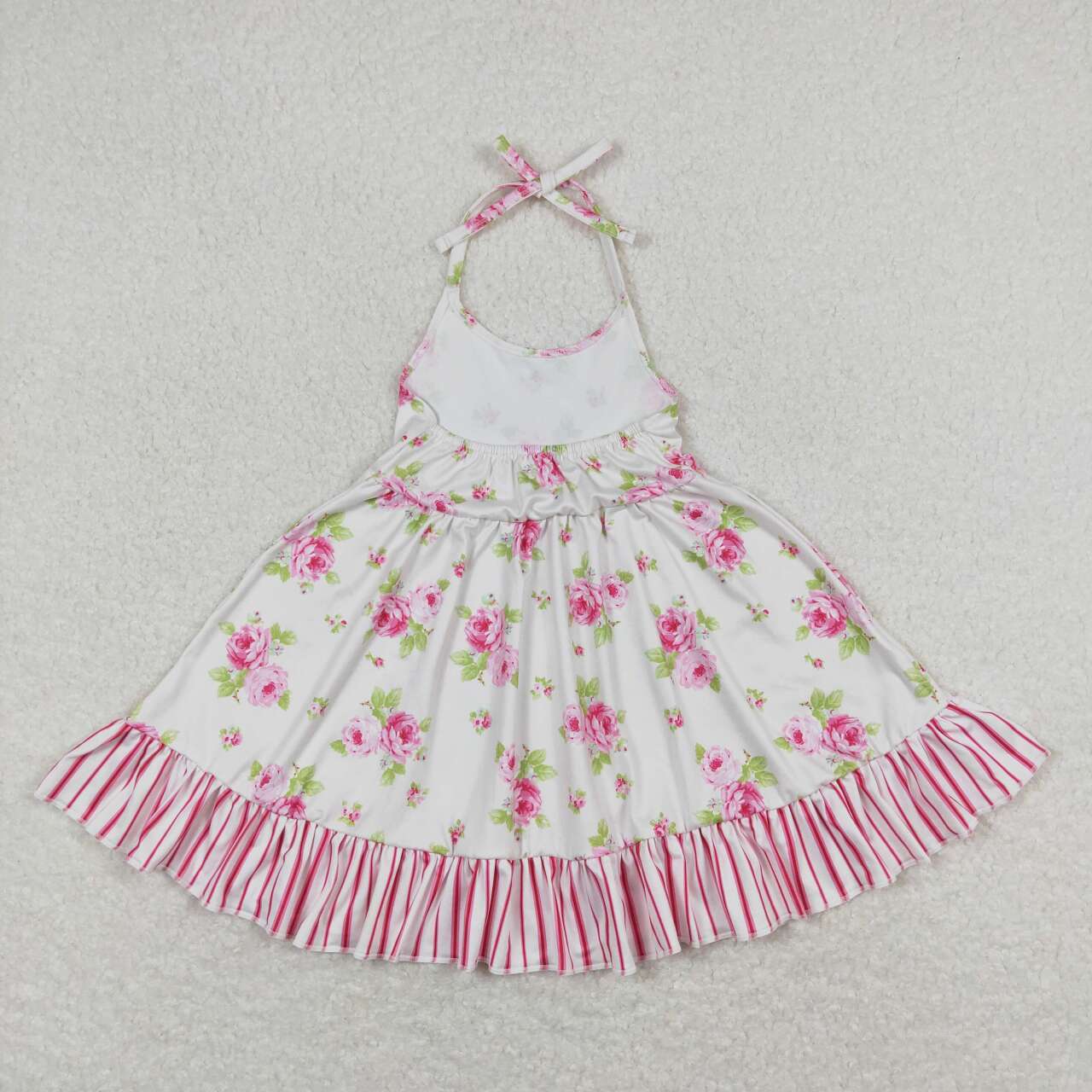 GSD0859 Hot pink flowers girls Summer dress