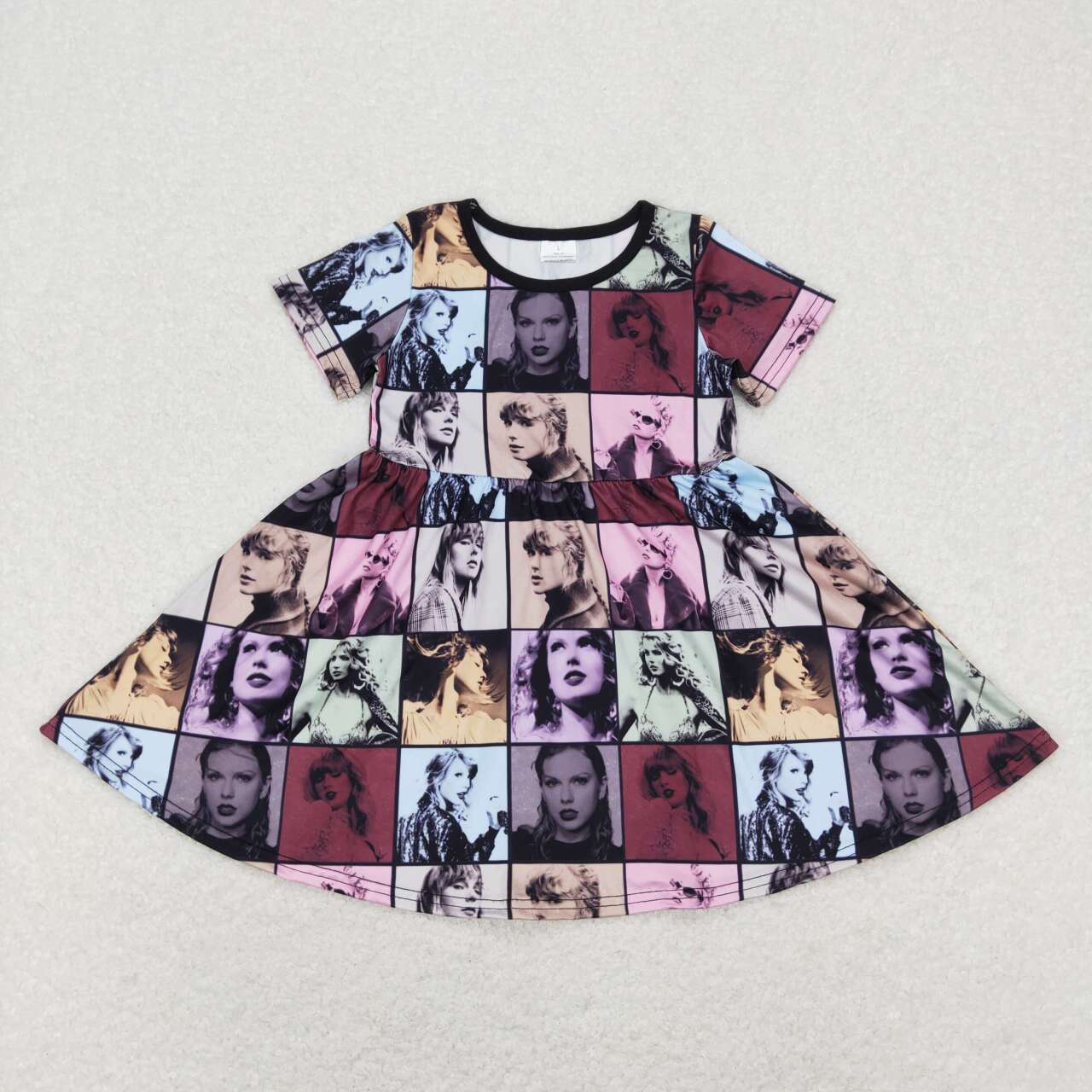 GSD0710 Country Singer Short Sleeve Girls Dress