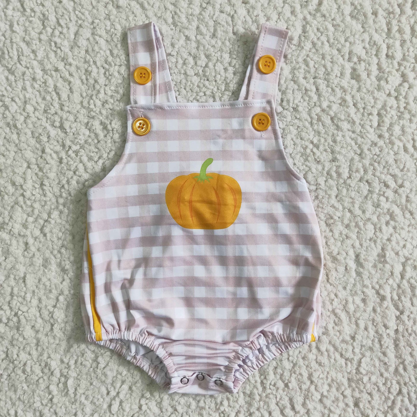 A7-17-1 Thanksgiving Day Pumpkin Fall Romper