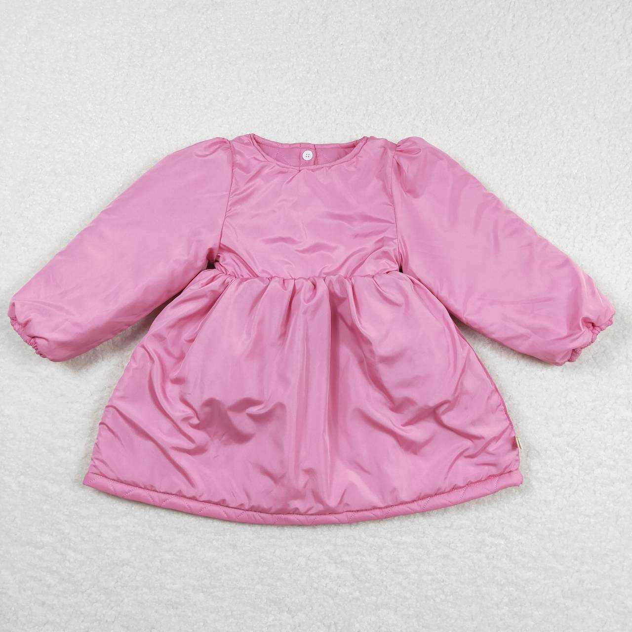 GLD0269 Pink Cotton Wadded Jacket Dress