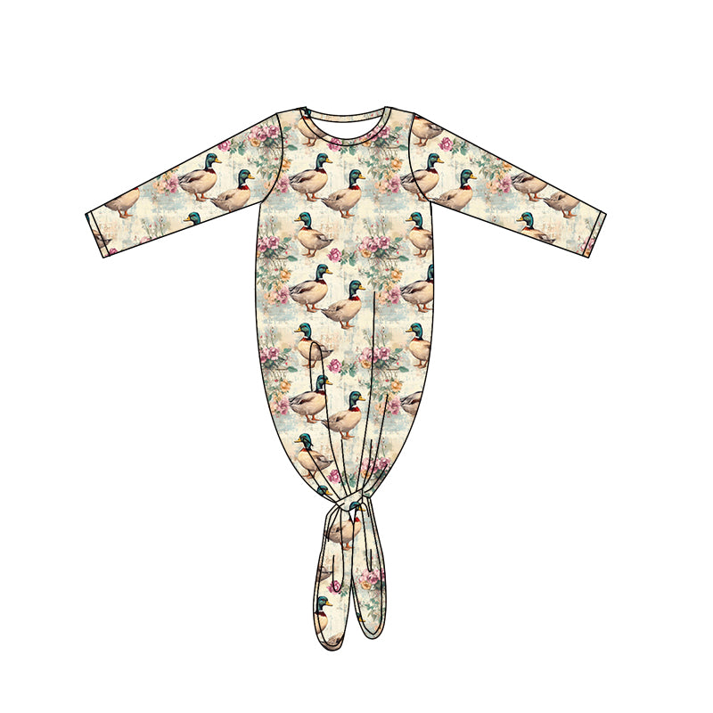 preorder NB0047 hunting mallard duck flowers long sleeve newbron