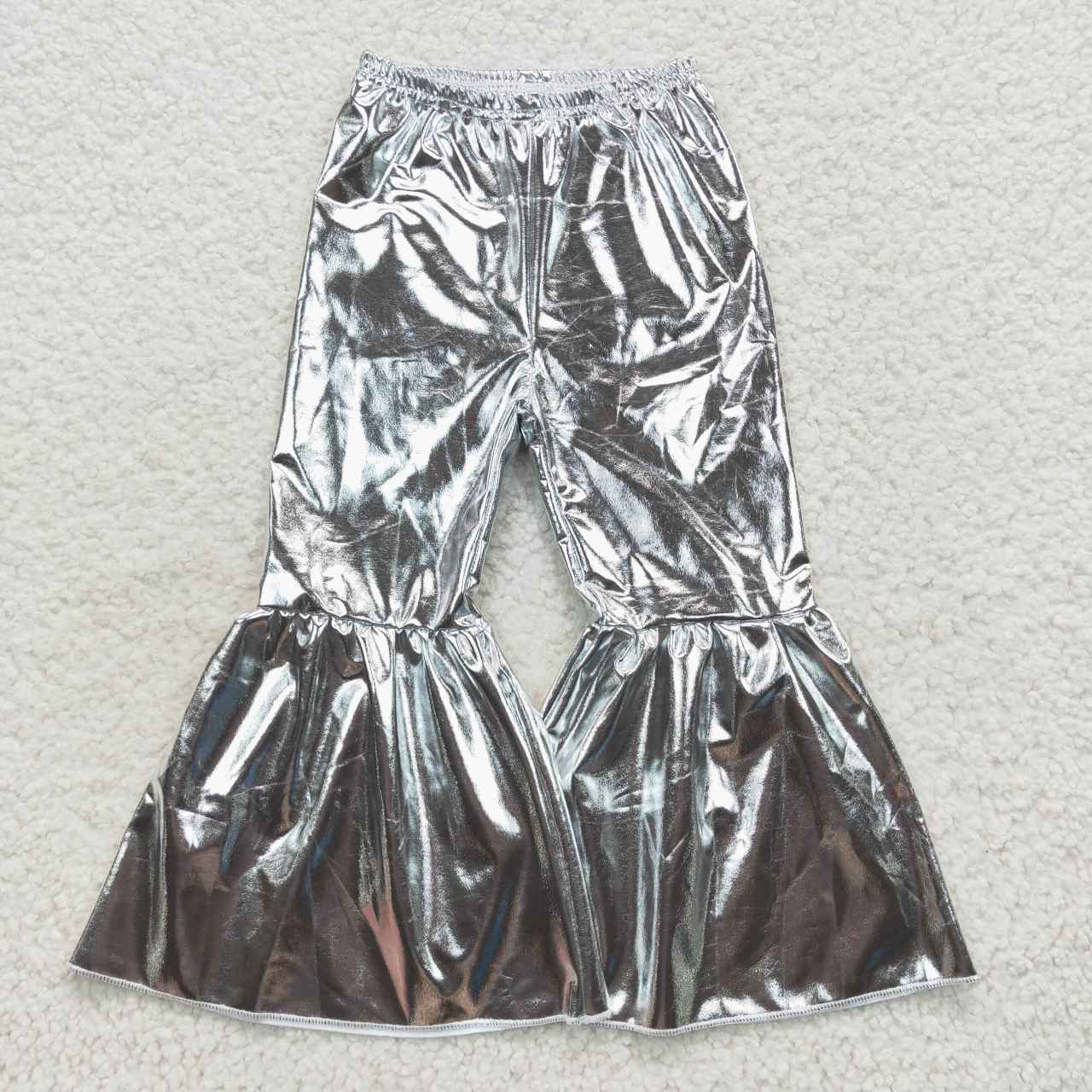 P0254 Silver lurex disco pants