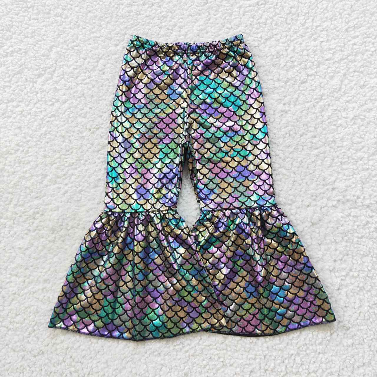 P0251 Colorful scale lurex disco pants
