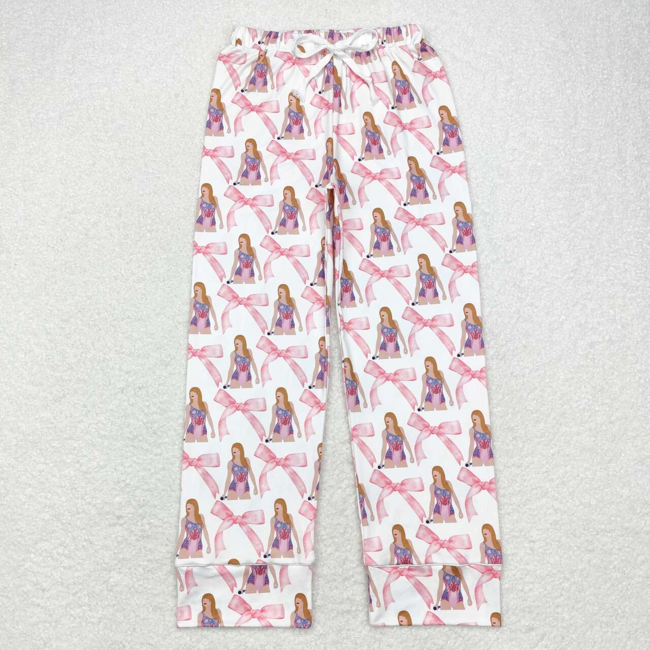 P0598 pink bows Taylor adult pants