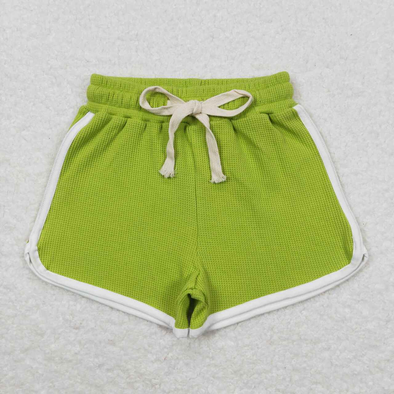 SS0325 bright green girls shorts