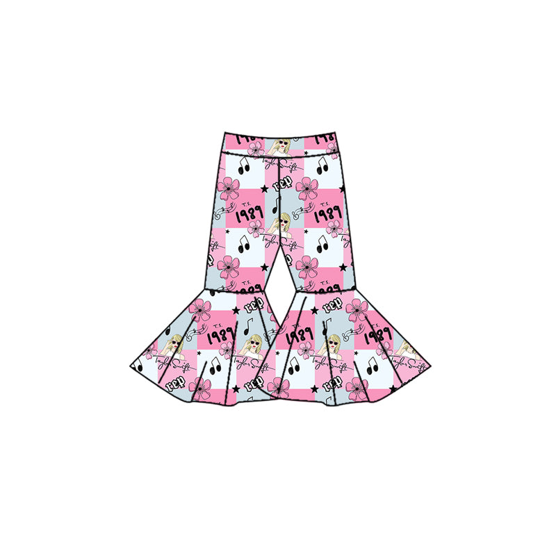 preorder P0461 country singer 1989 flowers pink girls pants