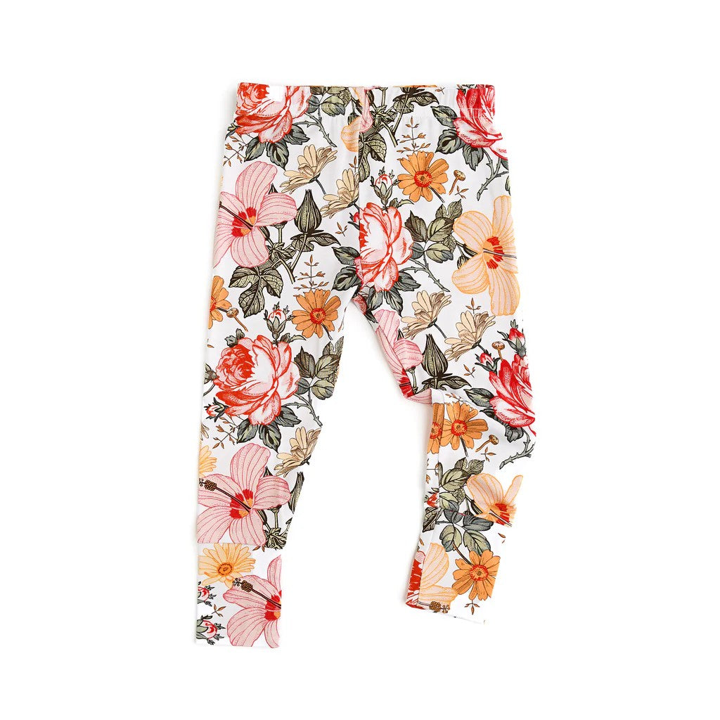 preorder P0644 colorful flowers pink girls pants