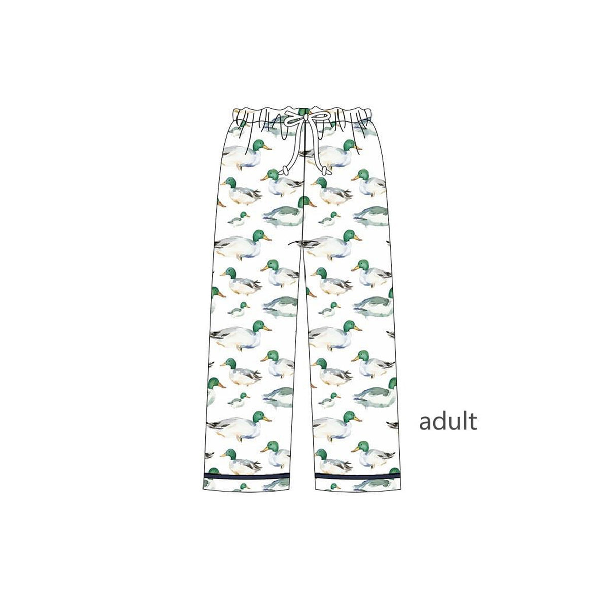 preorder P0778 mallard duck adult woman pants