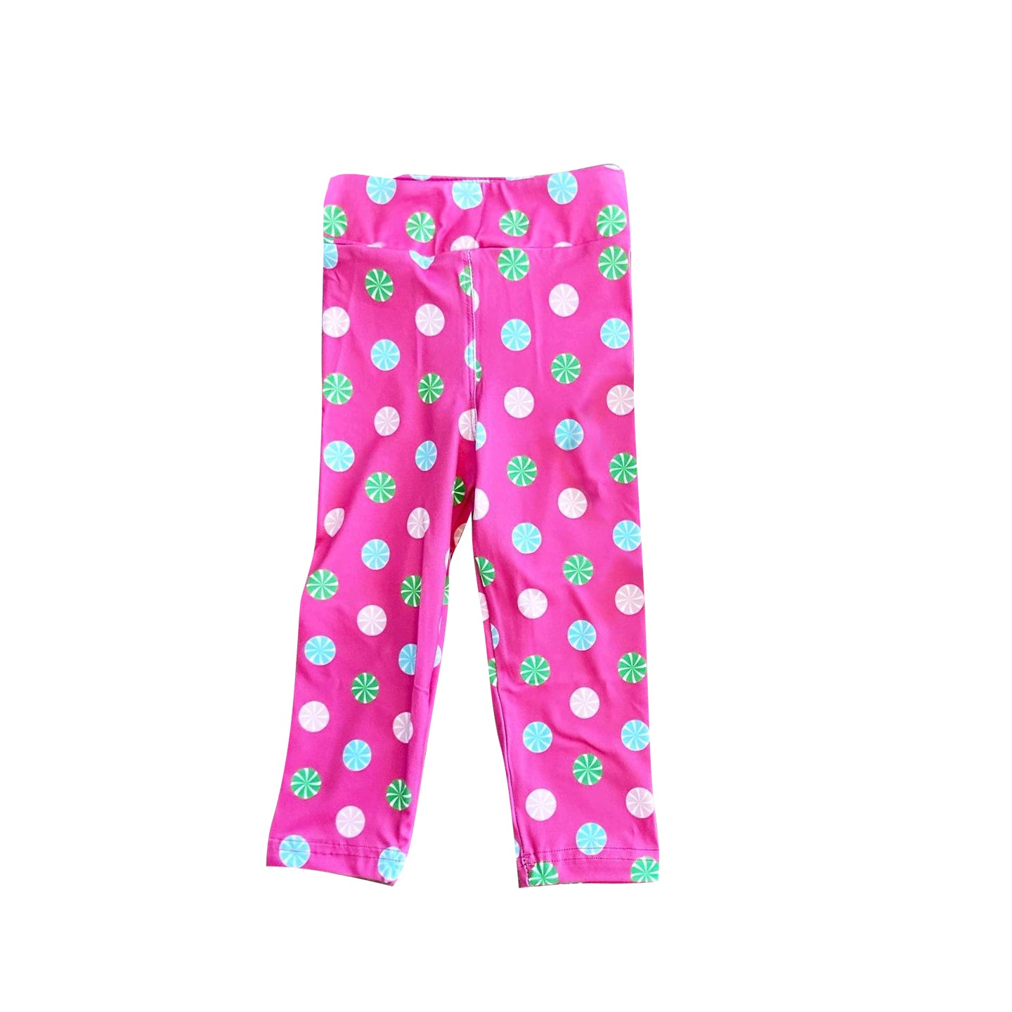 preorder P0790 Christmas candy hot pink girls pants